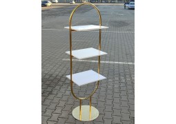 Стійка для взуття, сумок, прикрас 600х400х1700мм. в позолоті